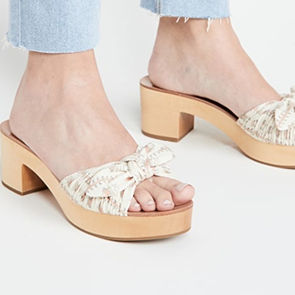 New Randall Loeffler Regina Clog Slide Sandals - Picture 1 of 10